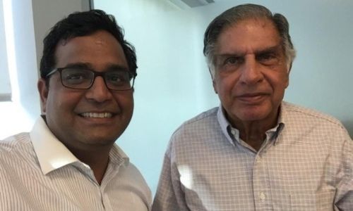Paytm Founder Vijay SHekhar Sharma with Ratan Tata